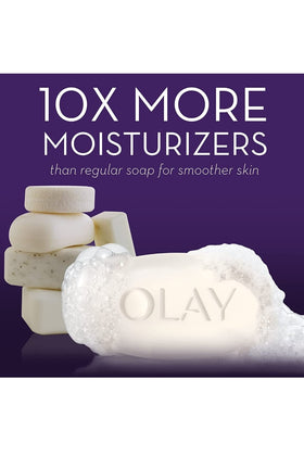 After use, Olay Beauty Bar leaves skin softer and more hydrated.