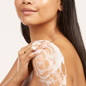 Olay Moisture Ribbons Plus rich cream texture with shea butter for deep hydration.