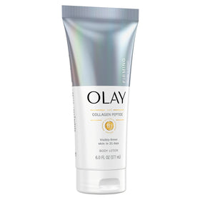 Olay portable-tube on-the-go image implies convenient travel-friendly hydration