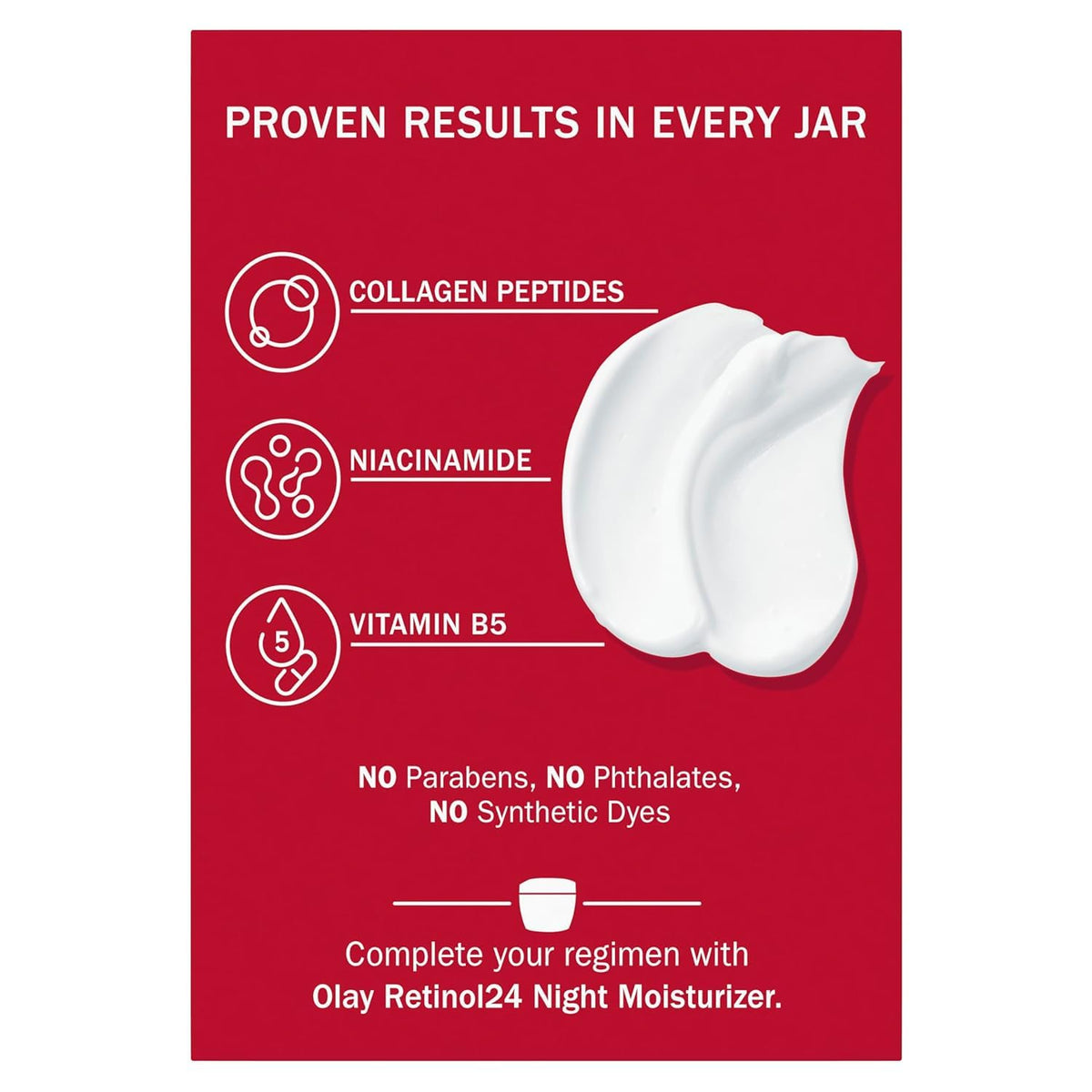 Olay Regenerist Collagen Peptide 24 routine shot demonstrates morning and night use