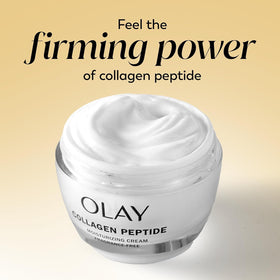 Olay Regenerist Collagen Peptide 24 texture close-up suggests smoother skin
