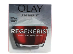 OLAY Regenerist micro-sculpting cream bottle for daily hydration.
