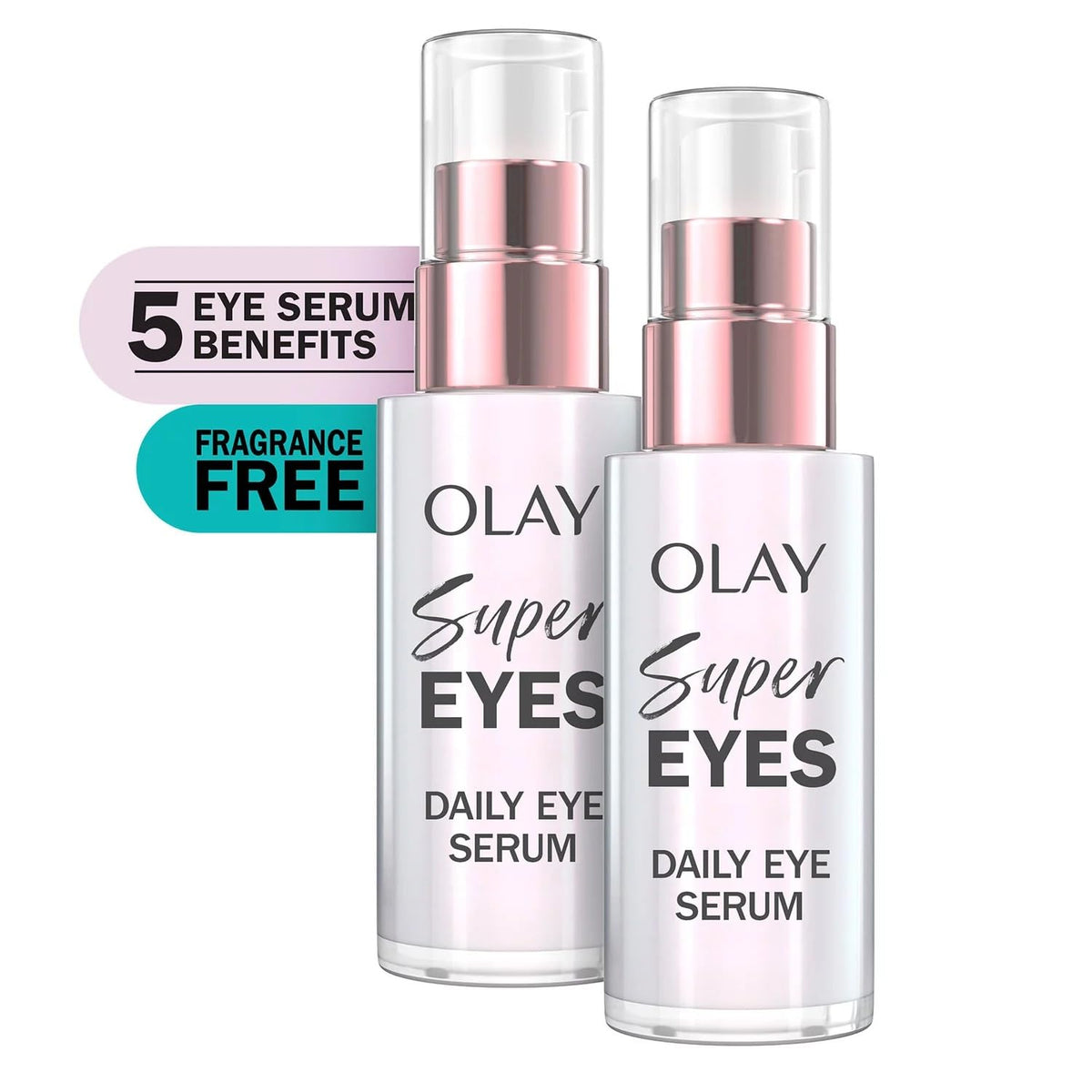 Olay Super Eyes ingredients vitamin C and caffeine brighten and reduce puffiness.