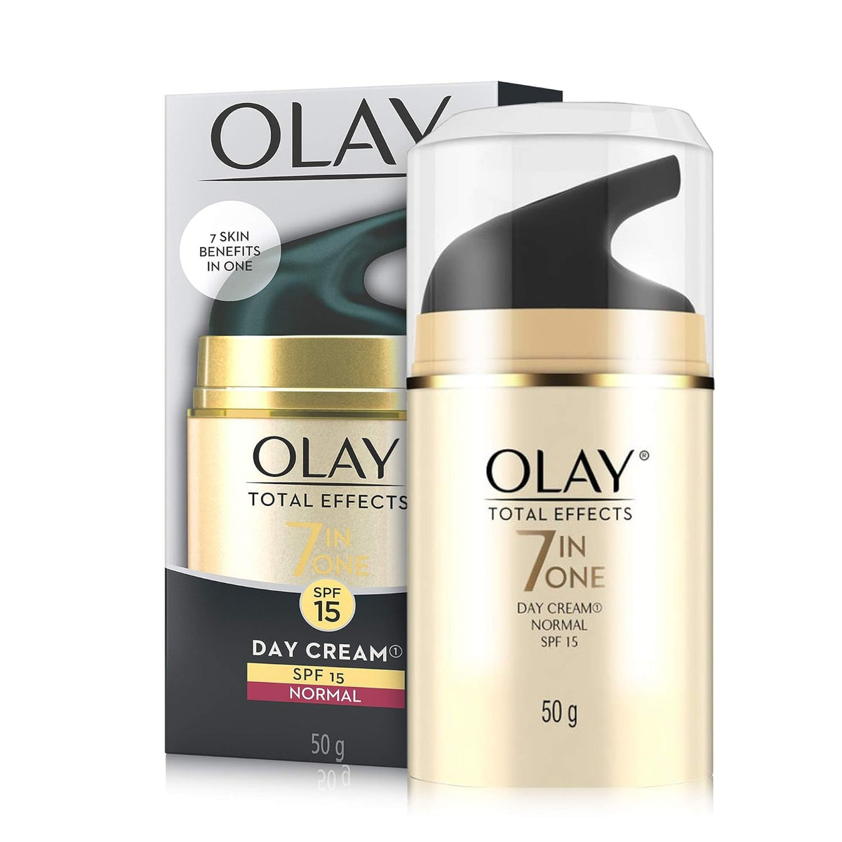 Olay Total Effects texture on hand demonstrates quick-absorbing, non-greasy finish