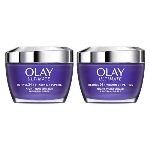 Olay Ultimate Retinol 24 edition display suggests easy nightly routine.