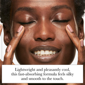 Olay Whip Face Moisturizer being applied to the cheek for a smooth, quick-absorb routine.