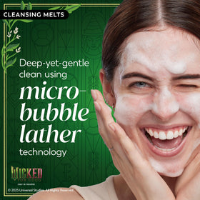 Olay Wicked For Good cleansing melts microbubble foam highlights deep clean