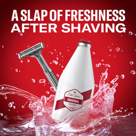 Close up of cap on Old Spice After Shave Lotion Original 100ml highlighting traditional oriental fragrance