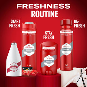 Travel-friendly Old Spice After Shave Lotion Original 100ml fits in bags for on-the-go grooming