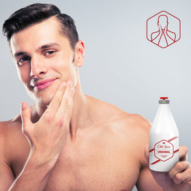Old Spice after shave original packaging display with travel-friendly 150 ml size