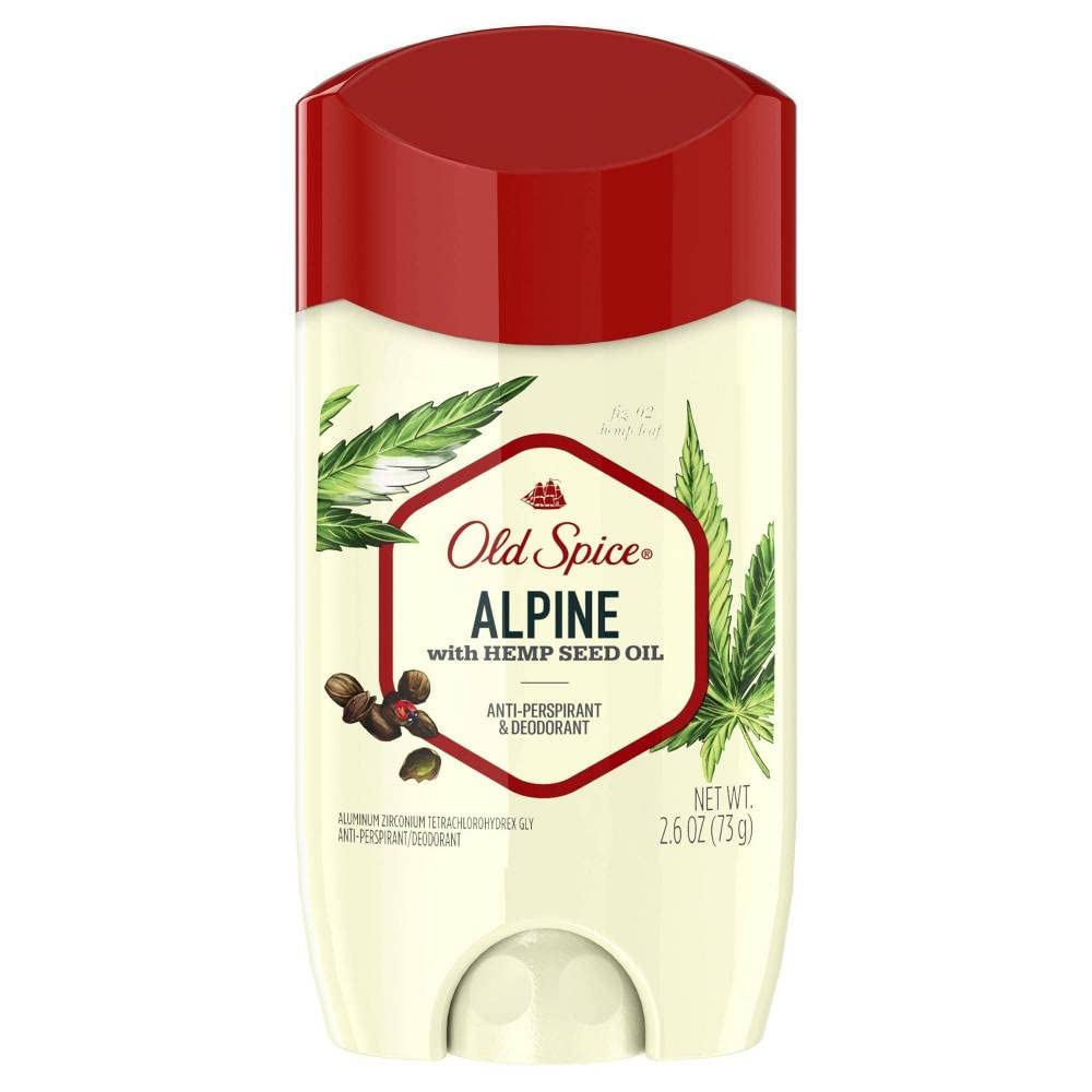 Old Spice Alpine floral lily scent boosts daily confidence.
