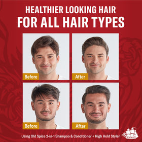 Old Spice Bearglove 2-in-1 pack shot showcases multi-step grooming in one