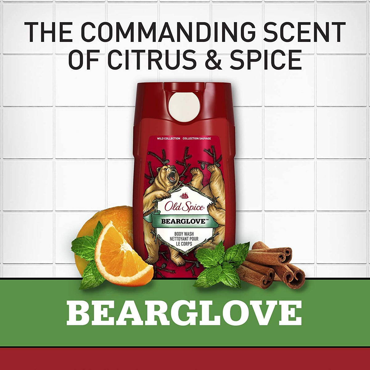 Old Spice Bearglove pack of four keeps your shower ready.