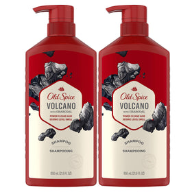 Old Spice Charcoal Shampoo bottle front shows bold design for daily refreshing cleansing.