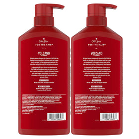 Old Spice Charcoal Shampoo twin-pack on shelf emphasizes value and convenience for men.