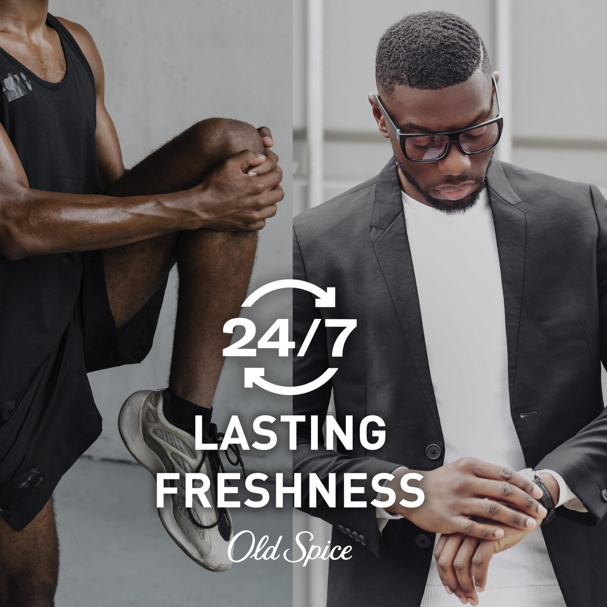 Old Spice Sweat Defense clear gel goes on invisible and dries quickly.