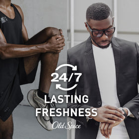 Old Spice Sweat Defense clear gel goes on invisible and dries quickly.