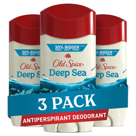 Old Spice Deep Sea bottle front view with oceanic freshness