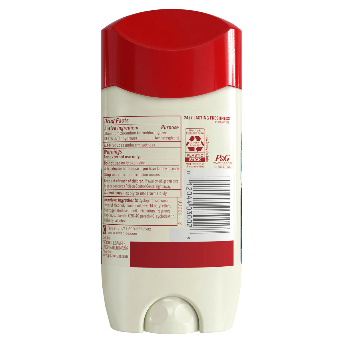 Old Spice Deep Sea product box front with branding