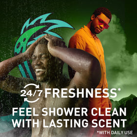 Old Spice Dragonblast 3X Defense formula for lasting freshness.