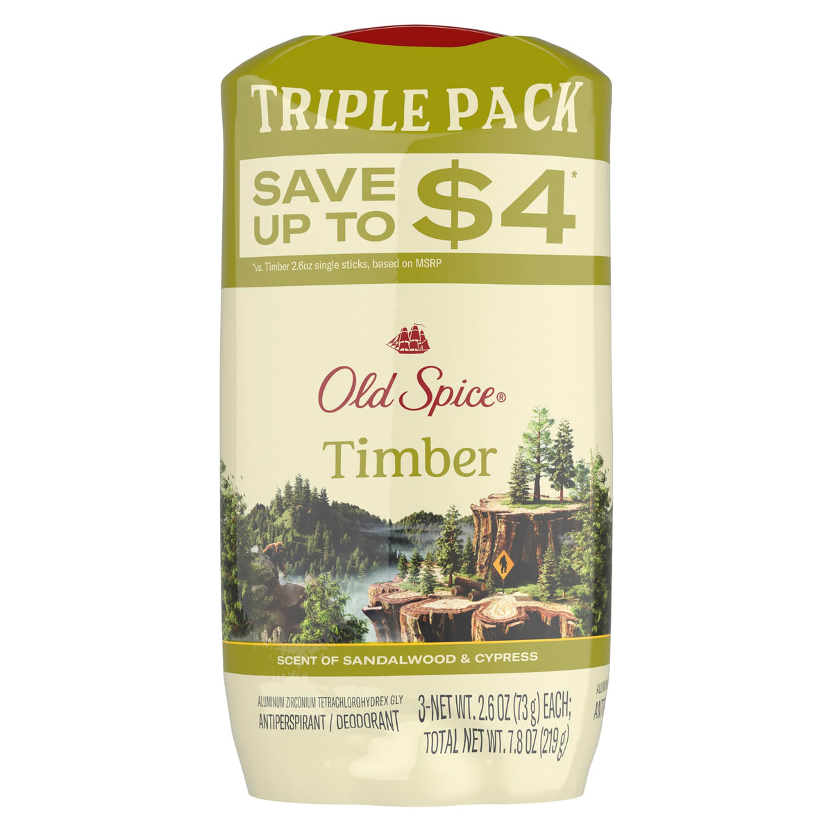 Old Spice Dry Feel bottle front showing 24/7 protection for daily life.