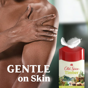 Old Spice Dry Feel timber scent with sandalwood and cypress.