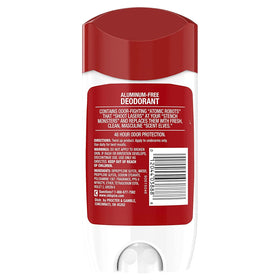 Close-up of Old Spice High Endurance original 3oz stick showing invisible solid formula.