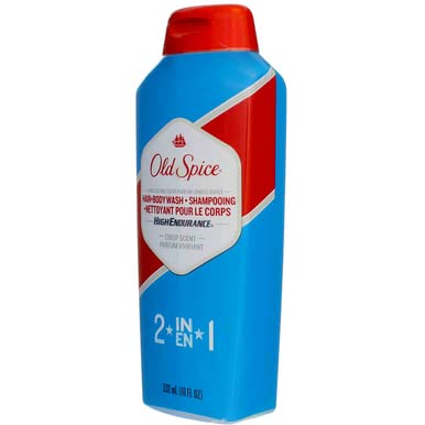 Foam in hand demonstrating generous lather with Old Spice High Endurance.
