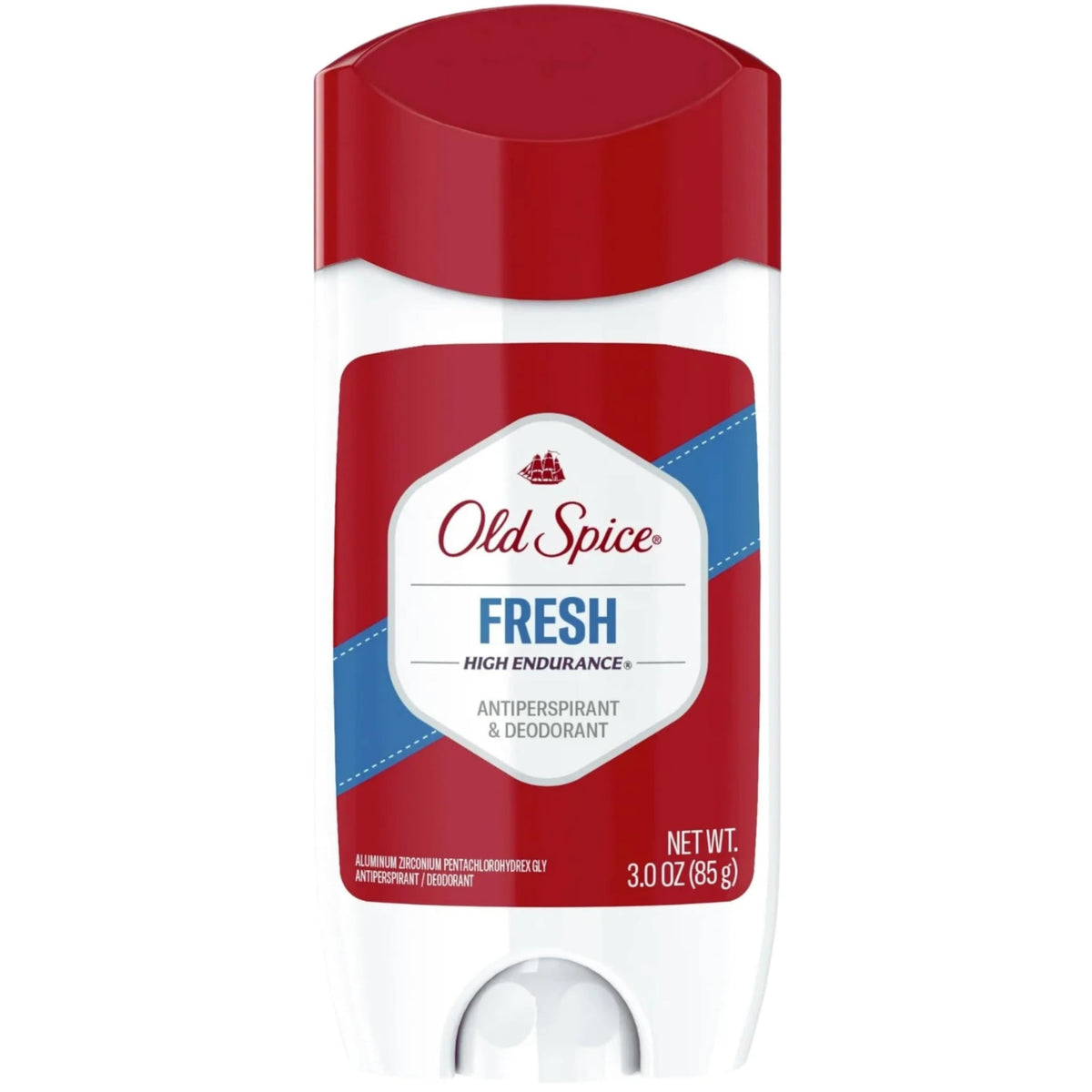 Old Spice High Endurance invisible solid deodorant pack-front, long-lasting freshness for daily activities.