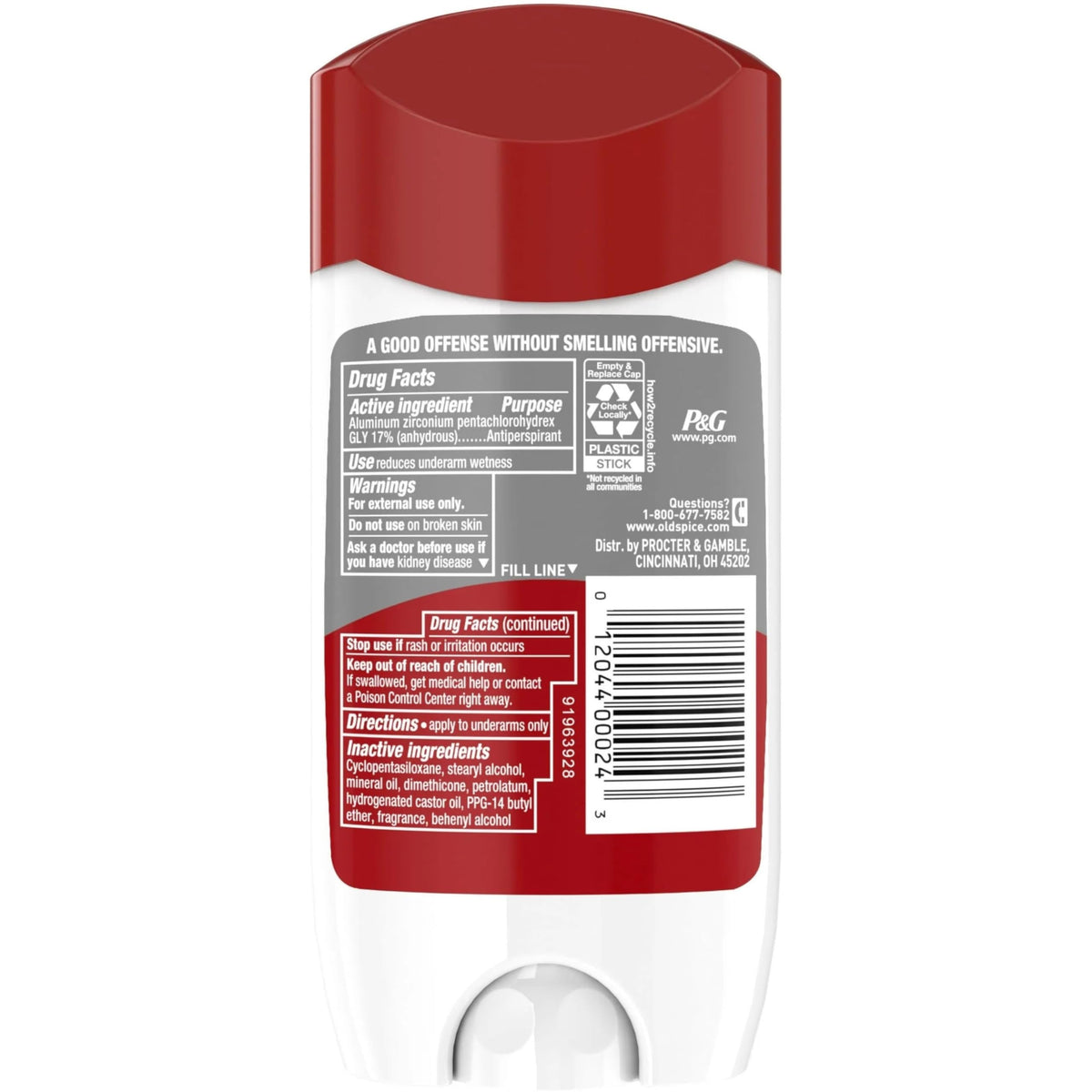 Old Spice High Endurance pack 6-pack display, convenient budget-friendly protection for the whole week.