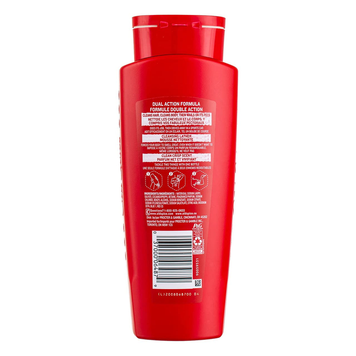 Steam-filled shower scene with Old Spice High Endurance crisp fragrance.