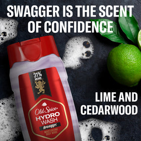 Old Spice Hydro Wash pack of 4 box arranged for convenience.