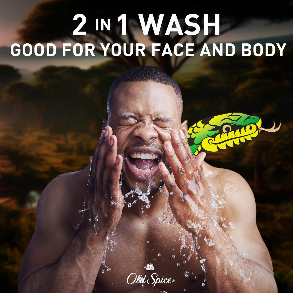 Old Spice MambaKing fragrance swirl with plum and amber notes