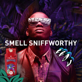 Fragrance notes graphic highlighting chocolate, vanilla, citrus and herbs.