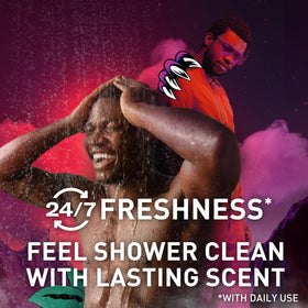 Side view of NightPanther 2-in-1 wash after gym for quick refresh.