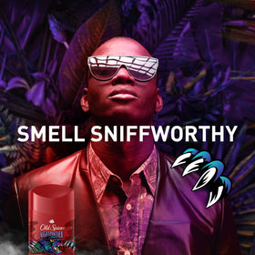 Old Spice NightPanther scent swatch demonstrates dry application and lasting freshness.