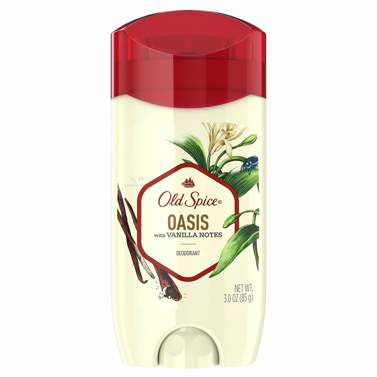 Old Spice Oasis packaging showing a 3 oz size for daily use