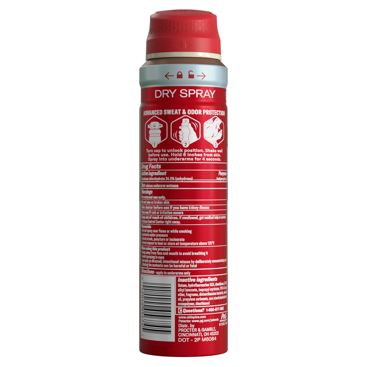 Old Spice pack of 3 cans for on-the-go protection