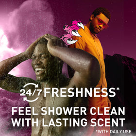 Old Spice Raptorstrike 2-in-1 body and face wash in action.