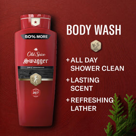 Old Spice Red Collection foam highlights fresh lather after every shower.