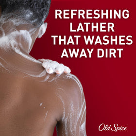 Old Spice Red Collection branding emphasizes premium Swagger scent family.