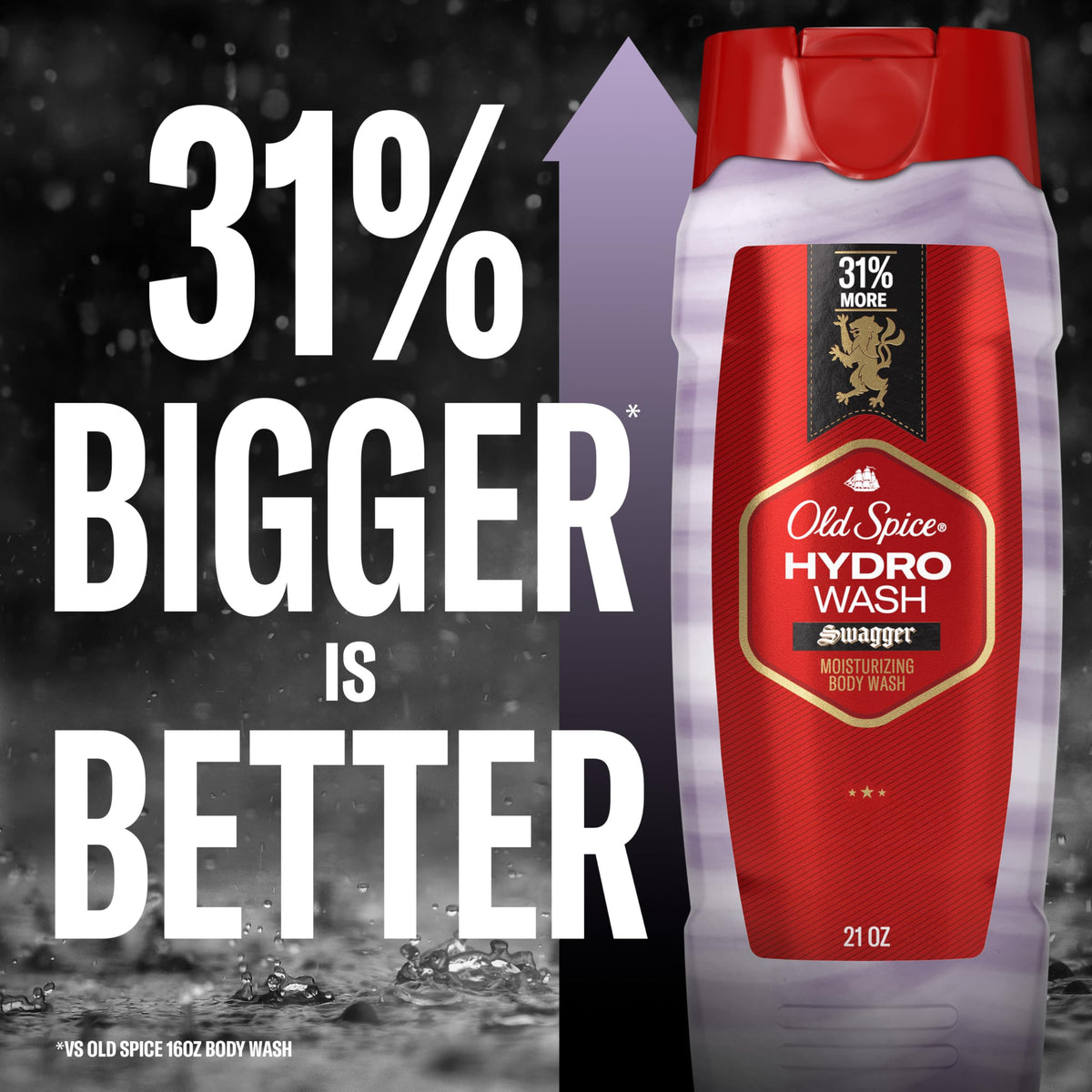 Old Spice Swagger scent with citrus notes for a refreshing morning ritual.