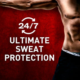 Old Spice Sweat Defense underarm application shows easy use for daily freshness.