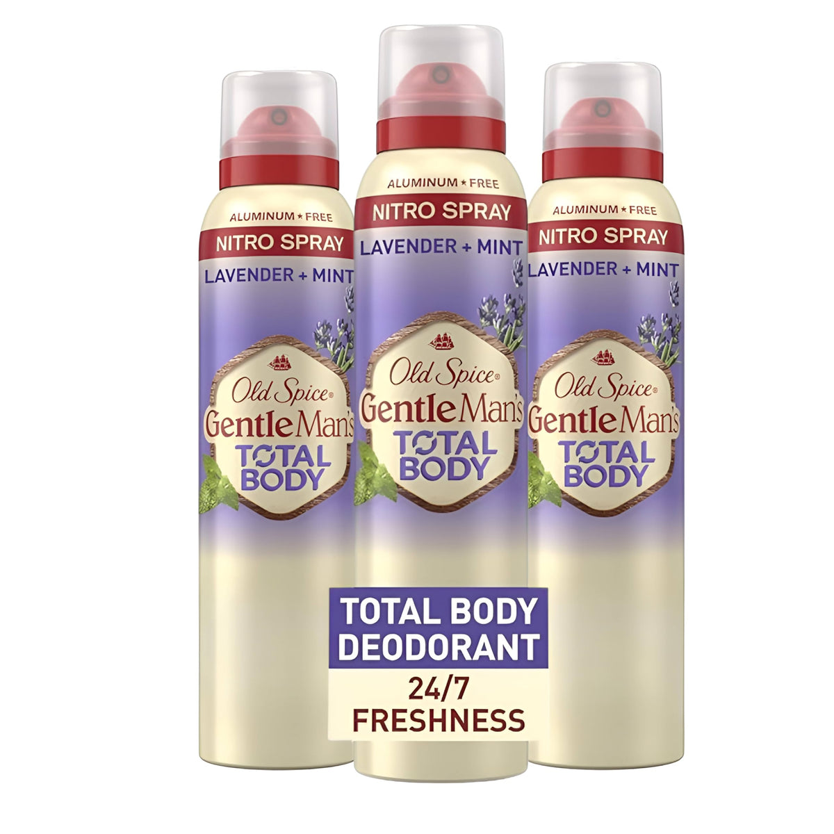Old Spice Whole Body Deodorant Lavender Mint bottle for all-over freshness.