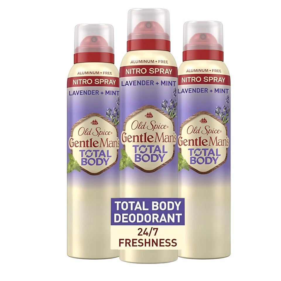 Old Spice Whole Body Deodorant Lavender Mint bottle for all-over freshness.