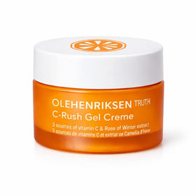Ole Henriksen C-Rush face application demonstrates smooth absorption.