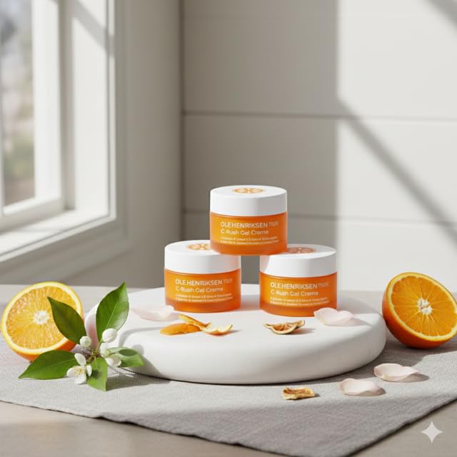 Ole Henriksen C-Rush travel bottles ready for carry-on routines.
