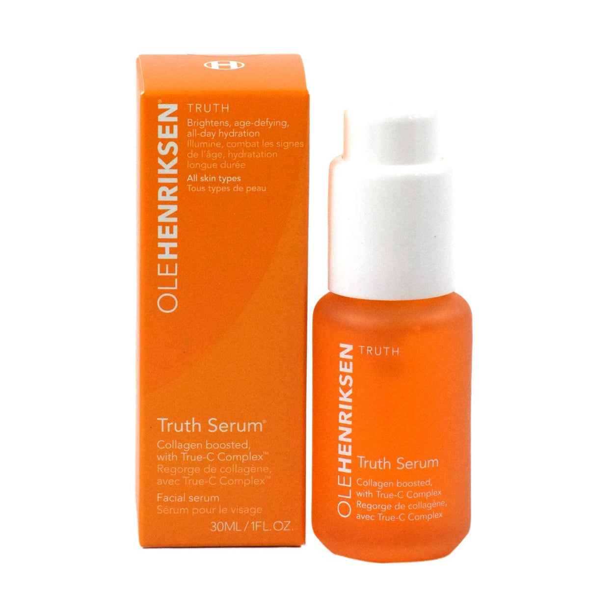 Ole Henriksen Truth Serum vitamin C complex closeup and brightening potential