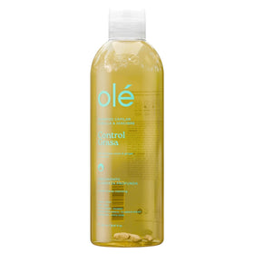 Ole onion-ginger shampoo bottle demonstrates purifying balance for the scalp.