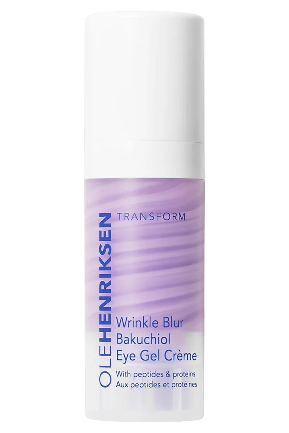 Ole Henriksen Wrinkle Blur Bakuchiol Eye Gel Creme bottle smooths fine lines around the eyes